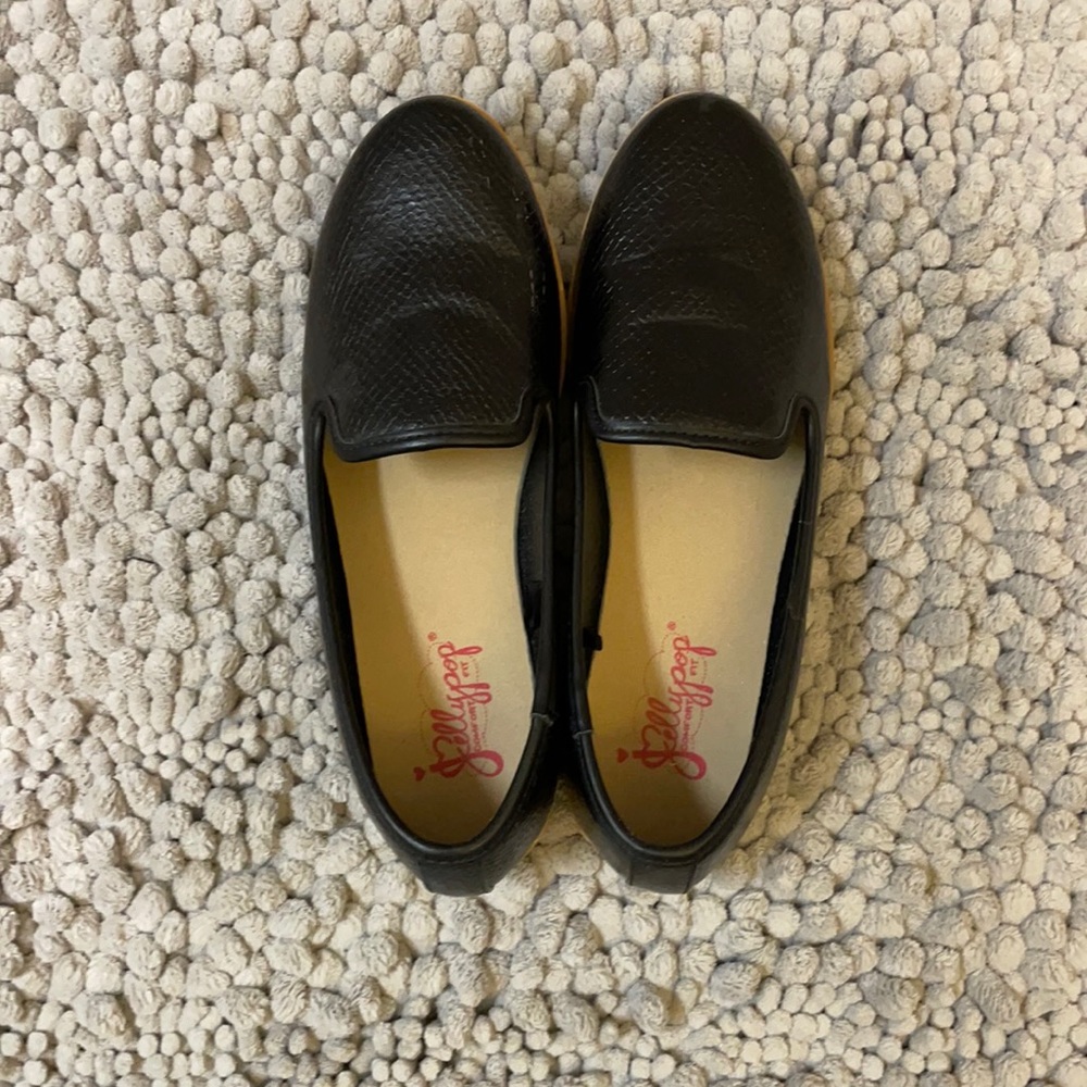 Black slip on shoes
